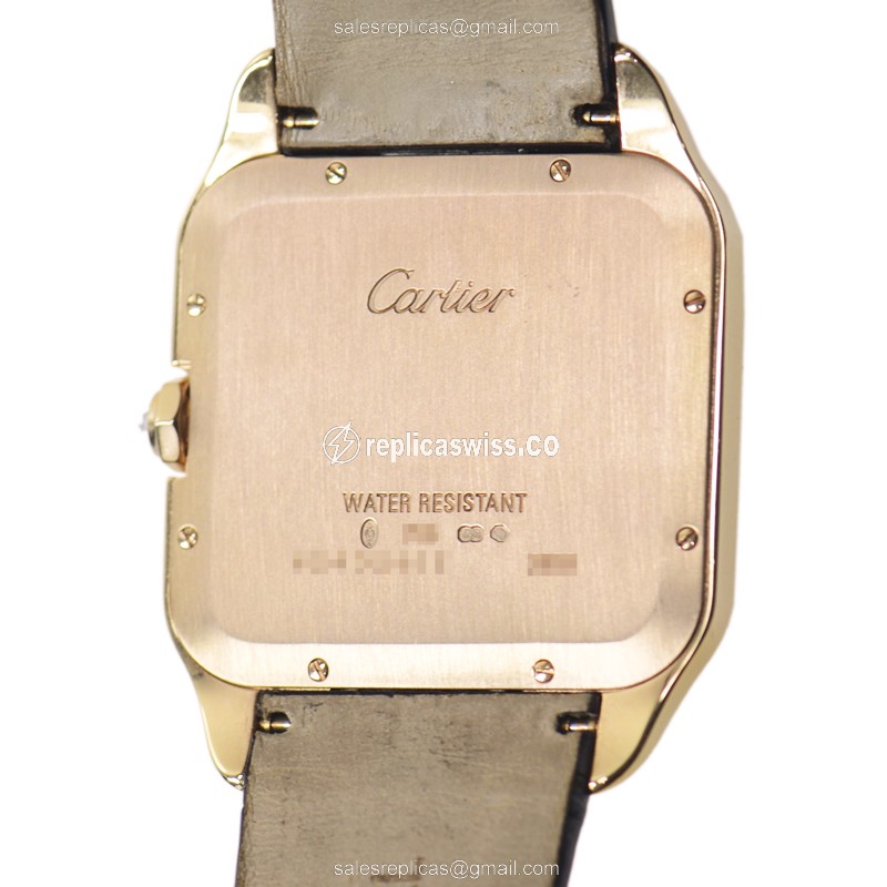 Cartier WH100751 SANTOS Manual Wind 18kt Rose Gold & Diamonds