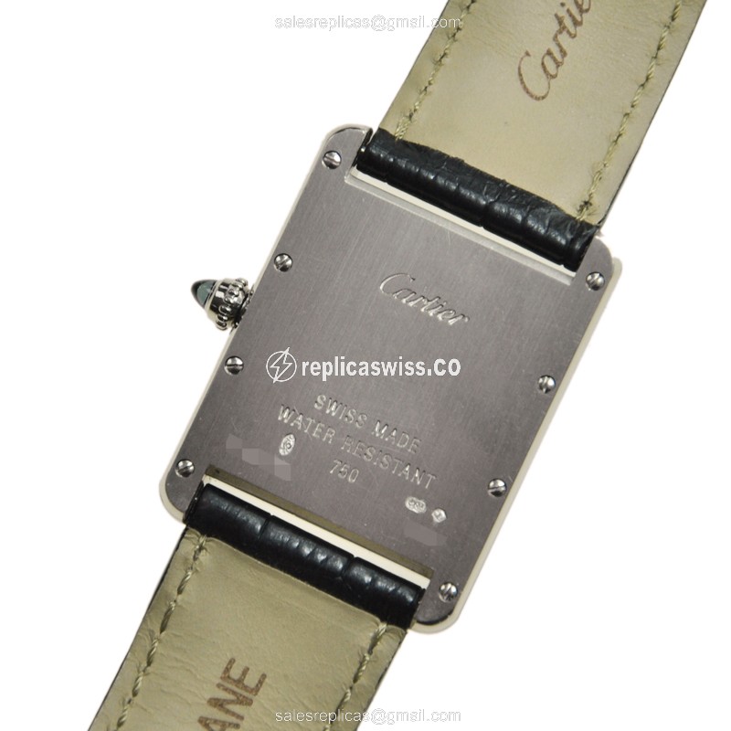 Cartier W1540956 TANK Quartz 18kt White Gold