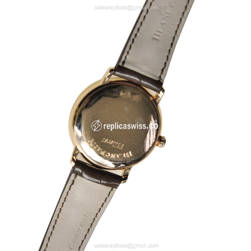 Blancpain 6223-2987-55B VILLERET Automatic 18kt Rose Gold & Diamonds