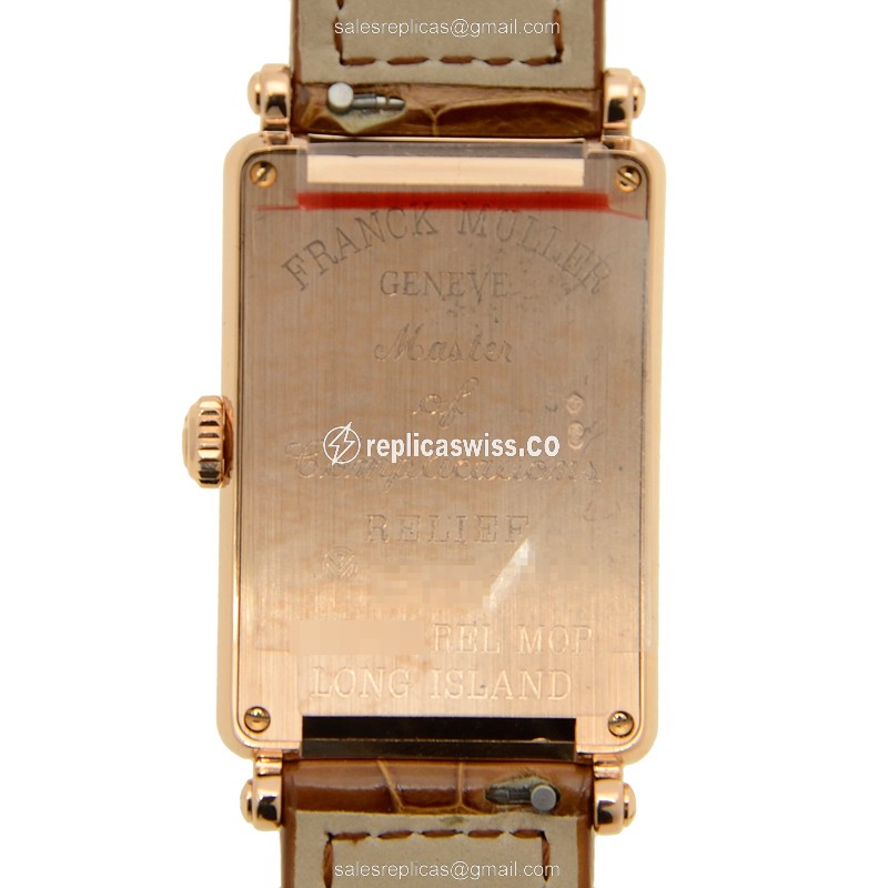Franck Muller 952 QZ REL MOP (5N) LONG ISLAND Quartz 18kt Rose Gold