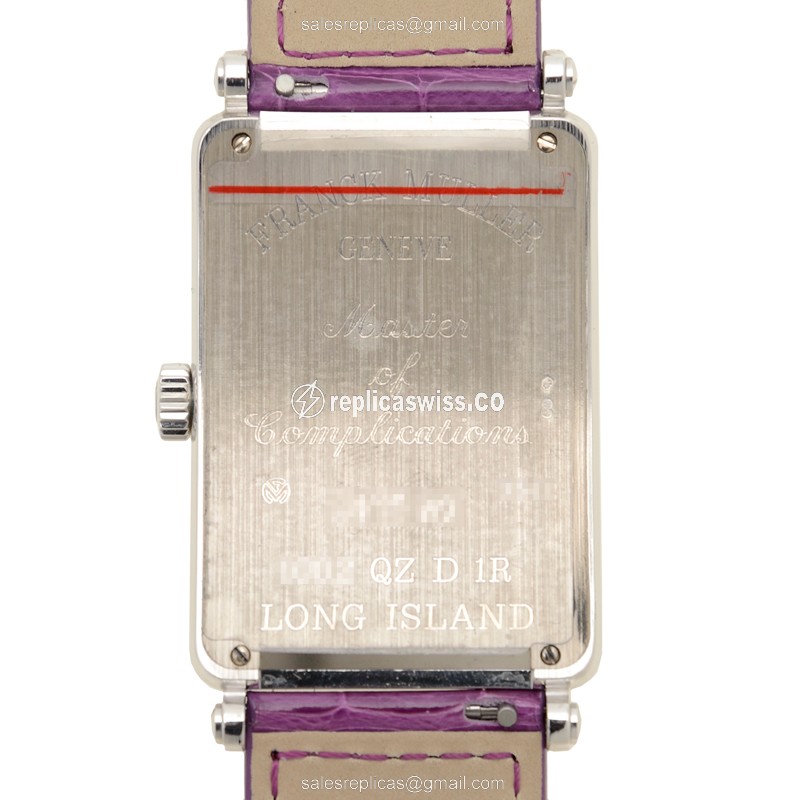 Franck Muller 1002 QZ D 1R (OG) LONG ISLAND Quartz 18kt White Gold & Diamond