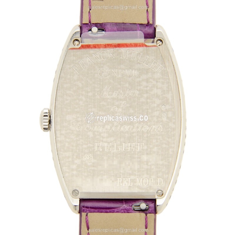 Franck Muller 2852 B QZ REL MOP D (OG) MASTER BANKER Quartz 18kt White Gold & Diamond