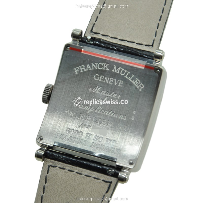 Franck Muller 6000 H SC DT (OG) MASTER SQUARE Automatic 18kt White Gold
