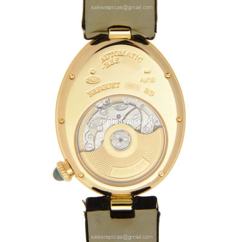 Breguet 8908BA/52/864/D00D REINE DE NAPLES Automatic 18kt Gold & Diamond