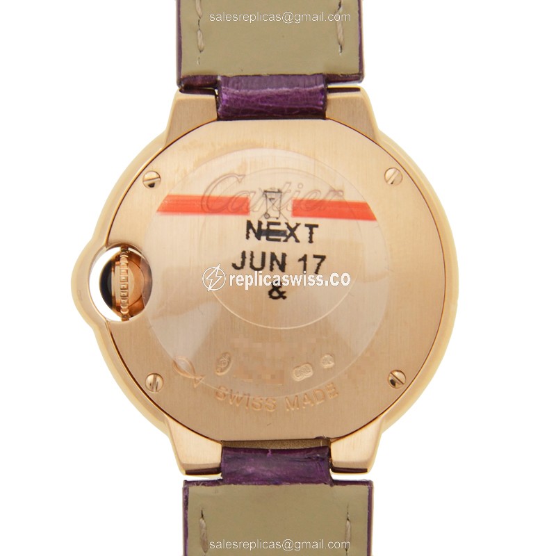 Cartier WE900251 BALLON BLEU Quartz 18kt Rose Gold & Diamonds