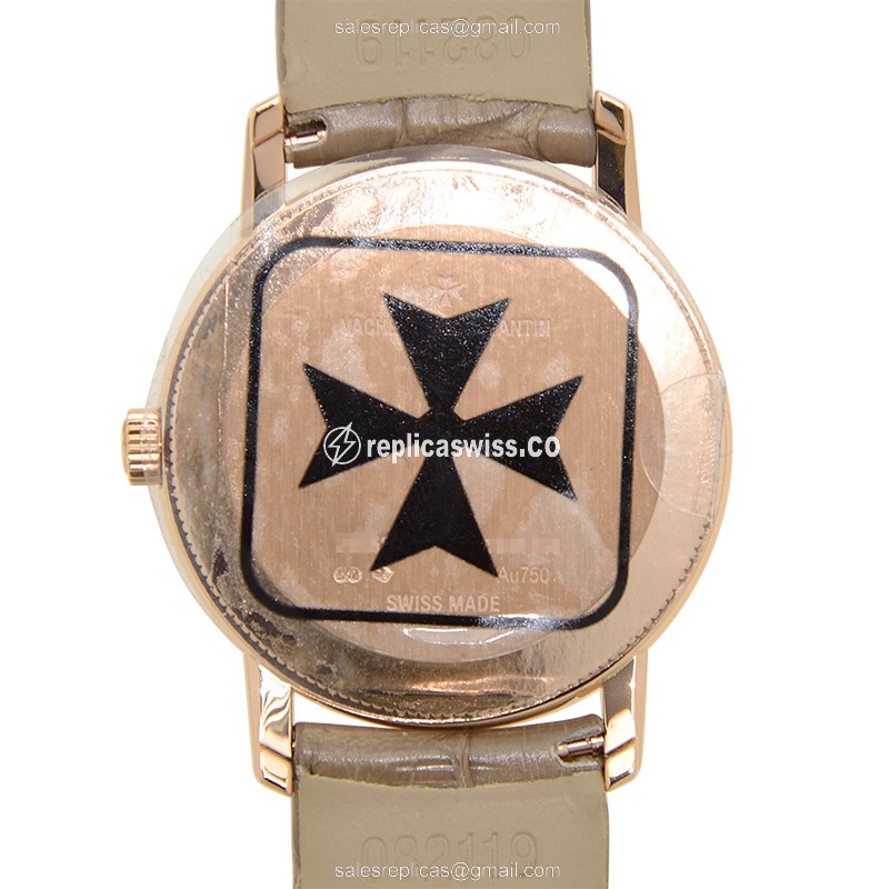Vacheron Constantin 25558/000R-9759 TRADITIONNELLE Quartz 18kt Rose Gold & Diamonds