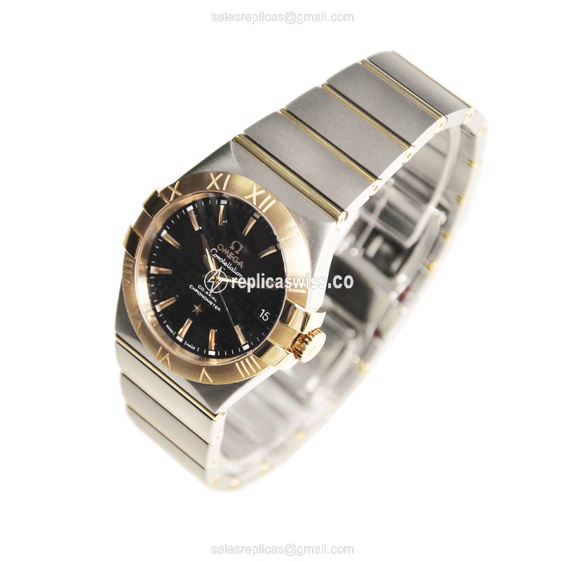 Omega 123.20.35.20.01.001 CONSTELLATION Automatic 18kt Rose Gold & Steel