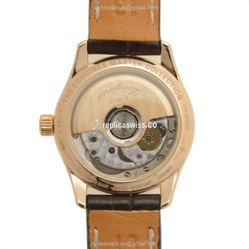 Longines L2.128.9.87.3 MASTER Automatic 18kt Rose Gold & Diamonds