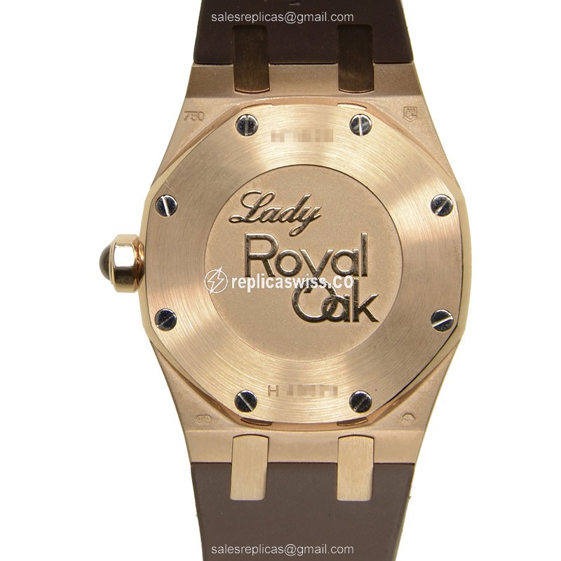 Audemars Piguet 67621OR.ZZ.D080CA.01 ROYAL OAK Quartz 18kt Rose Gold & Diamonds