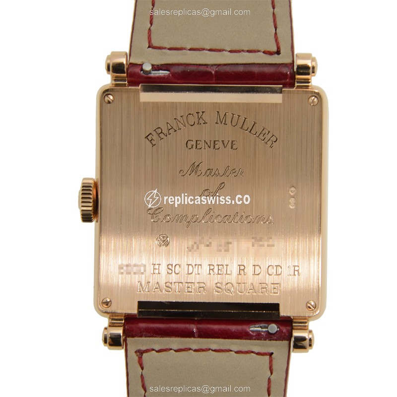 Franck Muller 6000 H SC DT REL R D CD 1R (5N) MASTER SQUARE Automatic 18kt Rose Gold & Diamonds