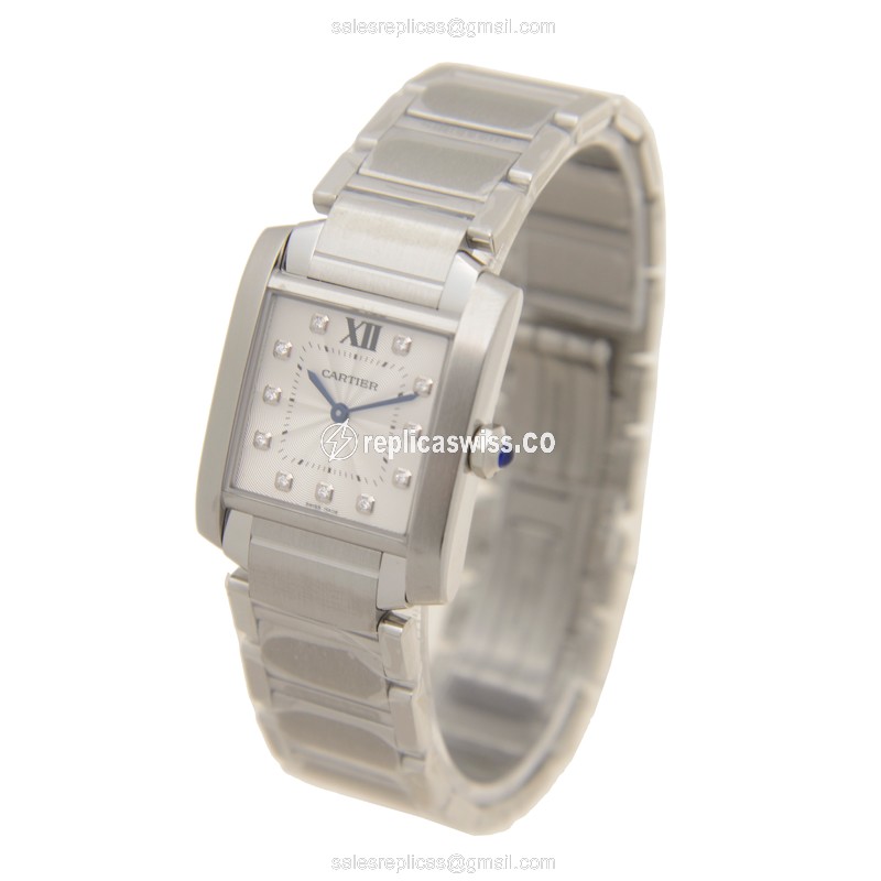 Cartier WE110007 TANK Quartz Stainless Steel