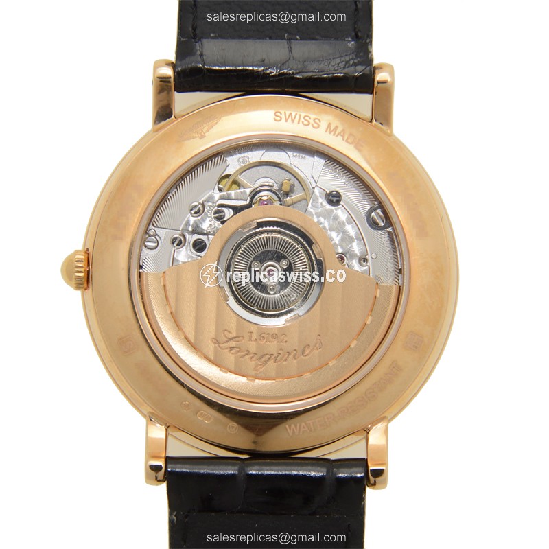 Longines L4.787.8.11.0 PRESENCE Automatic 18kt Rose Gold