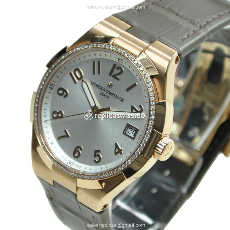 Vacheron Constantin 47560/000R-9672 OVERSEAS Automatic 18kt Rose Gold & Diamonds