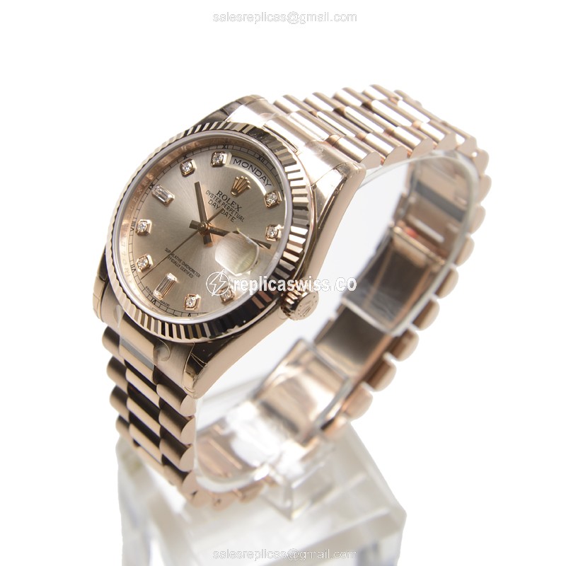 Rolex 118235APK DAY-DATE Automatic 18kt Rose Gold