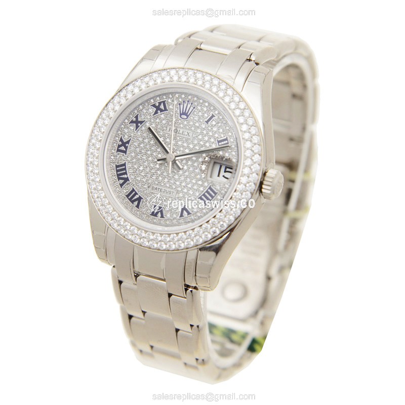 Rolex 81339ZER LADY DATEJUST Automatic 18kt White Gold & Diamond