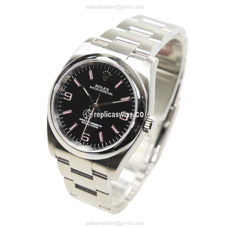 Rolex 116000BKAR369PK OYSTER PERPETUAL Automatic Stainless Steel