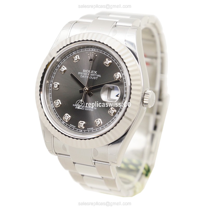 Rolex 116334G DATEJUST Automatic 18kt White Gold & Steel