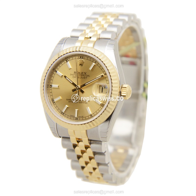 Rolex 178273CH LADY DATEJUST Automatic 18kt Gold & Steel