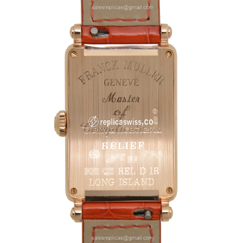 Franck Muller 902 QZ REL D 1R (5N) LONG ISLAND Quartz 18kt Rose Gold & Diamonds