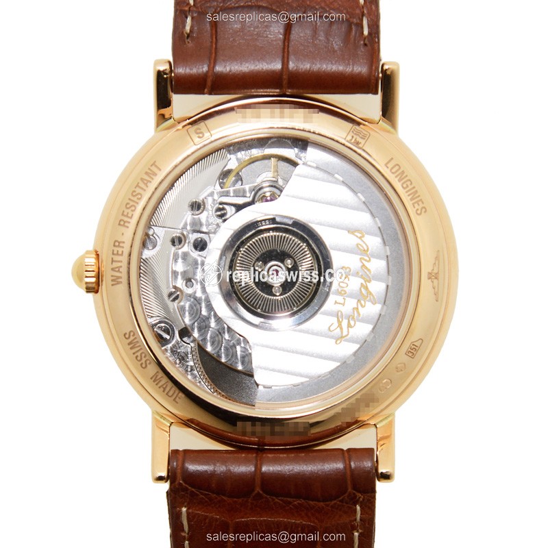 Longines L4.767.8.73.2 HERITAGE Automatic 18kt Rose Gold