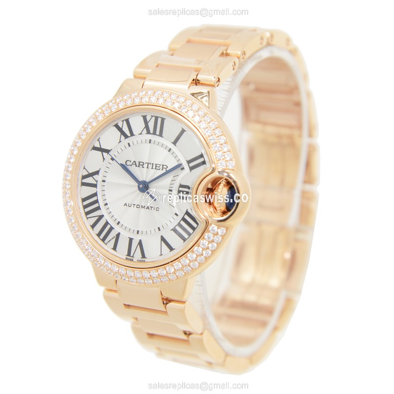 Cartier WE902064 BALLON BLEU Automatic 18kt Rose Gold & Diamonds