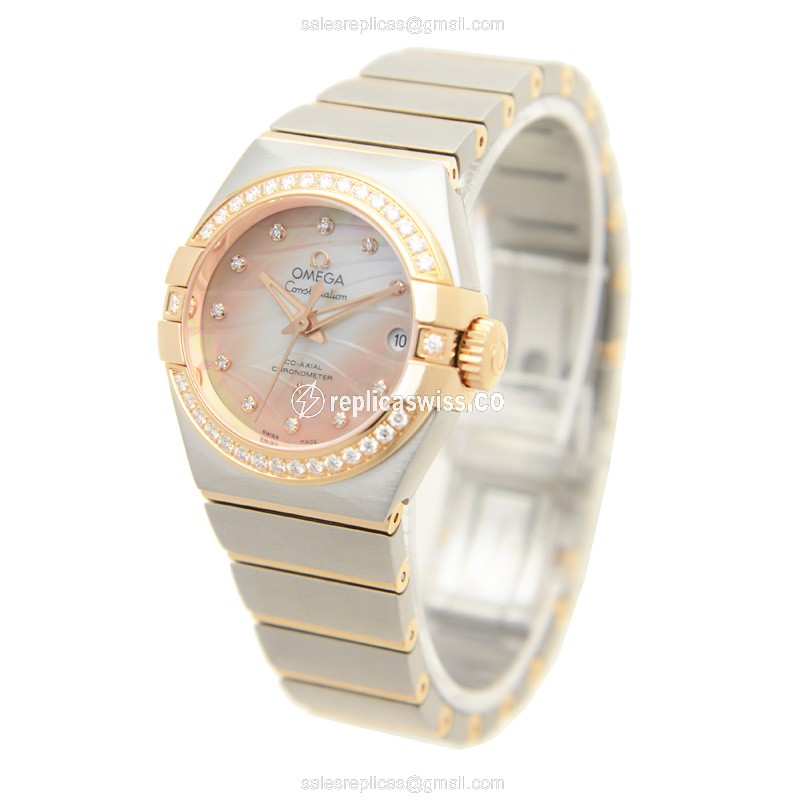 Omega 123.25.27.20.57.003 CONSTELLATION Automatic 18kt Rose Magic & Diamond