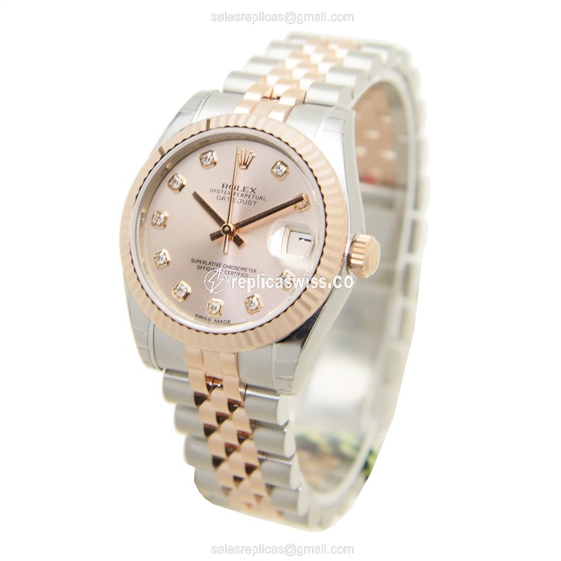 Rolex 178271GPK LADY DATEJUST Automatic 18kt Rose Gold & Steel