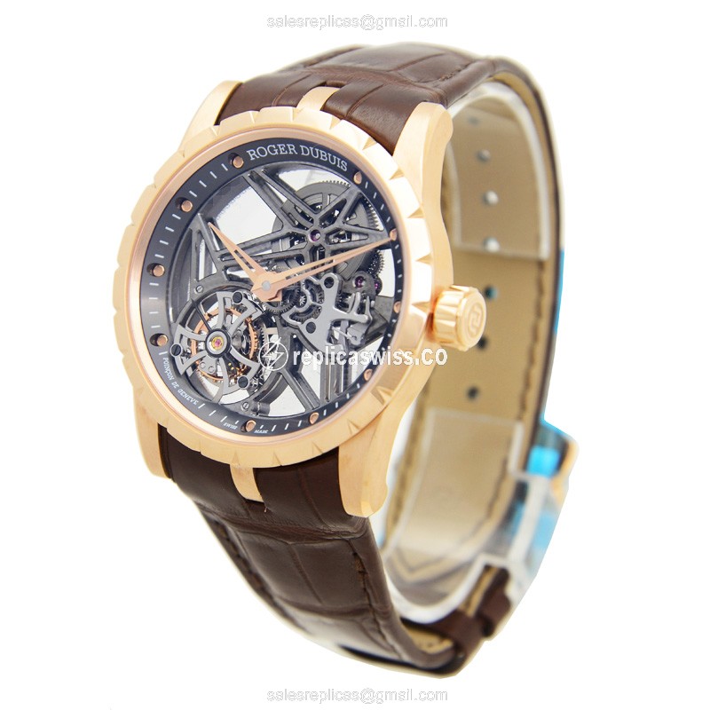 Roger Dubuis RDDBEX0392 EXCALIBUR Manual Wind 18kt Rose Gold