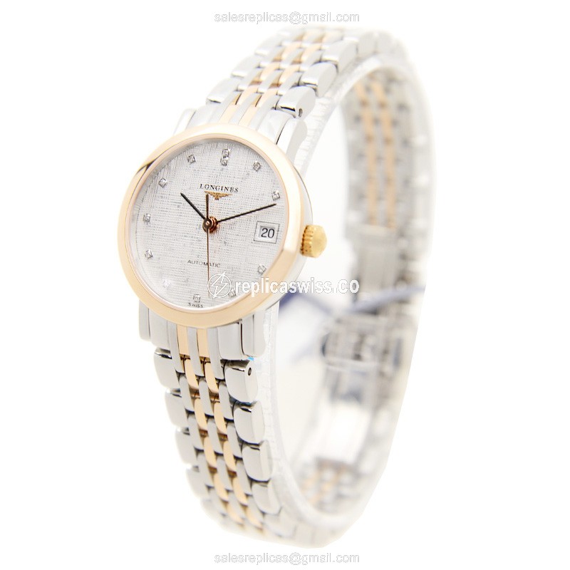 Longines L4.309.5.77.7 ELEGANT Automatic 18kt Rose Gold & Steel