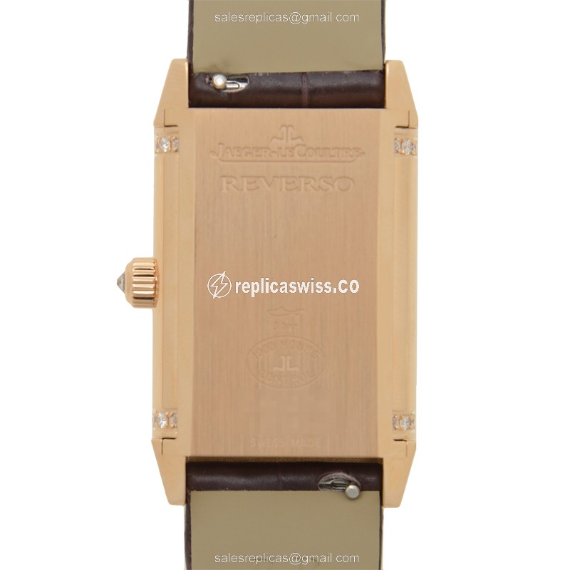 Jaeger-Lecoultre Q2562402 REVERSO Manual Wind 18kt Rose Gold & Diamonds