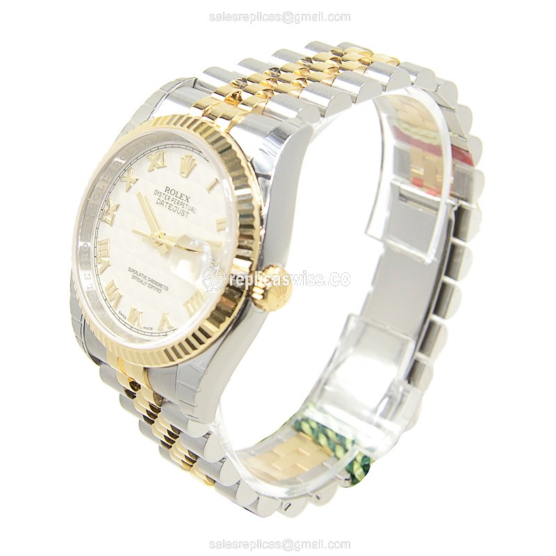 Rolex 116233IVORYRNPYR DATEJUST Automatic 18kt Gold & Steel