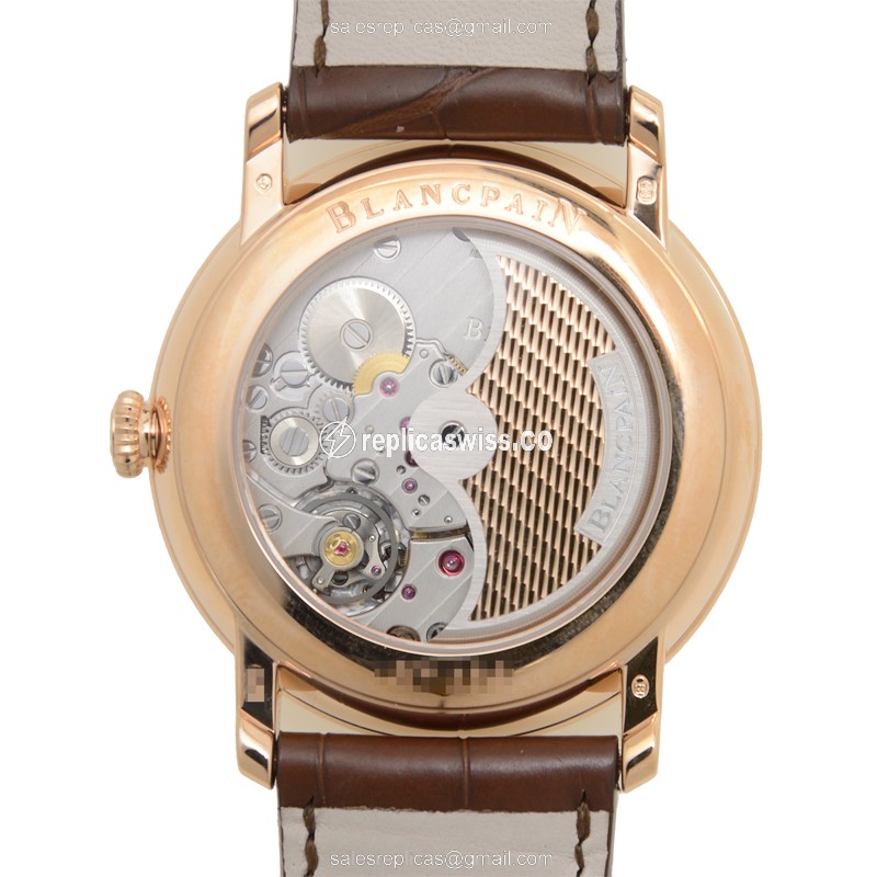 Blancpain 6630-3631-55B VILLERET Automatic 18kt Rose Gold
