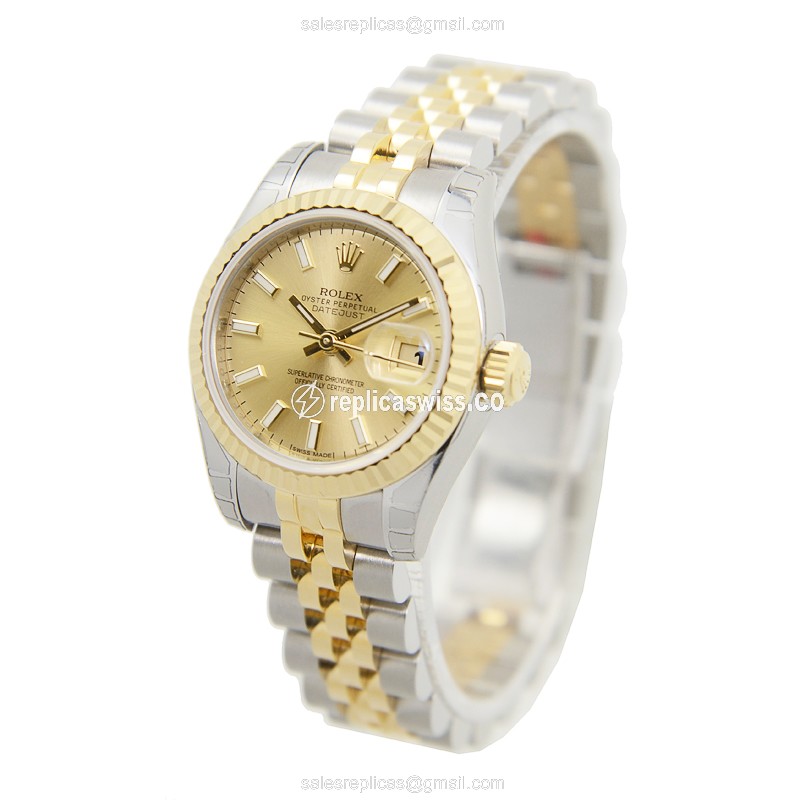 Rolex 179173CH LADY DATEJUST Automatic 18kt Gold & Steel