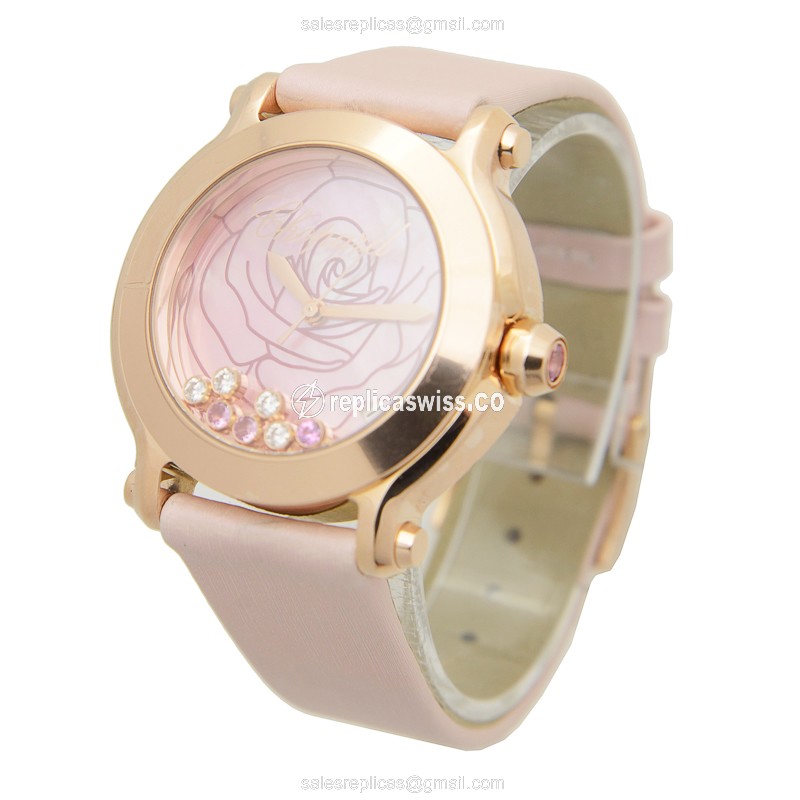 Chopard 277471-5015 HAPPY SPORT Quartz 18kt Rose Gold