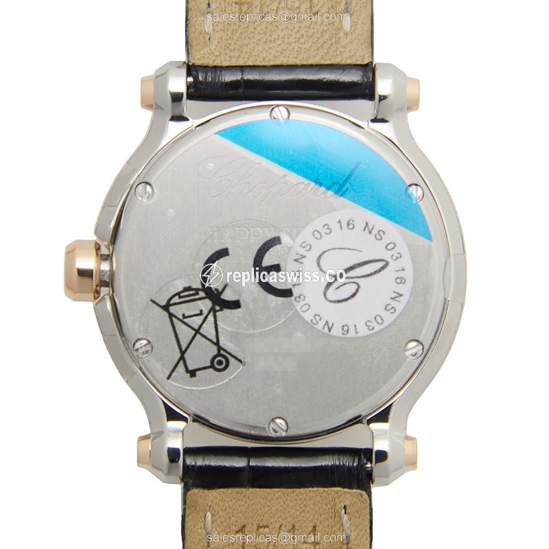 Chopard 278509-6001 HAPPY SPORT Quartz 18kt Rose Gold & Steel
