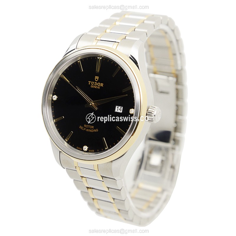 Tudor 12703-65053-369DI-BK Stainless Steel