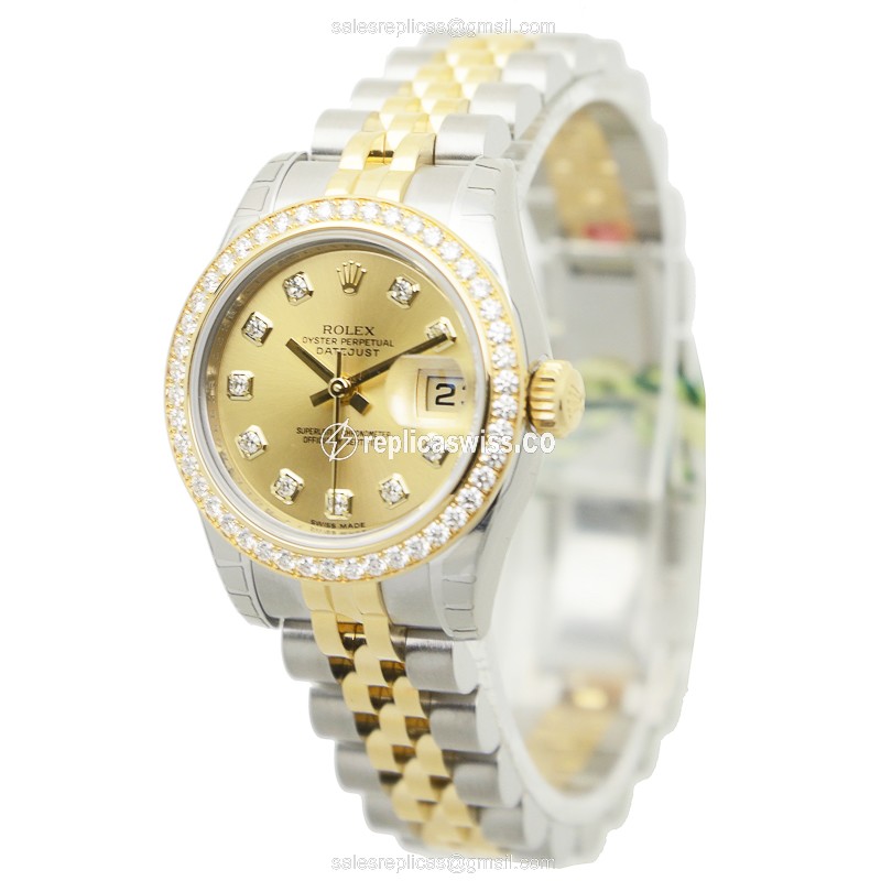Rolex 179383GCH_J LADY DATEJUST Automatic 18kt Gold & Diamond & Steel