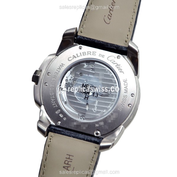 Cartier W7100030 CALIBRE DE CARTIER Automatic 18kt White Gold