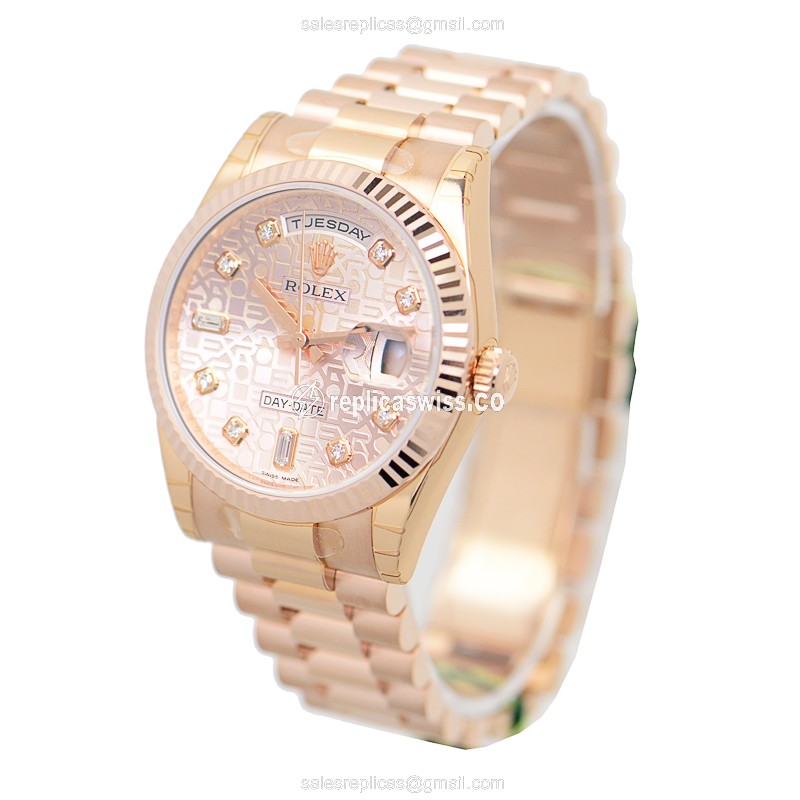 Rolex 118235ACOMP DAY-DATE Automatic 18kt Rose Gold