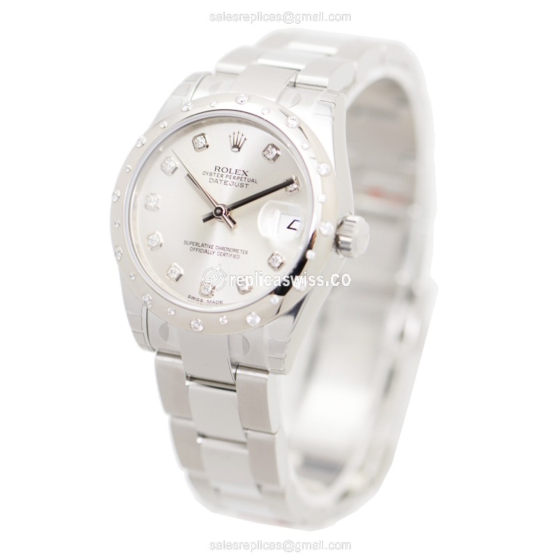 Rolex 178344-0032 LADY DATEJUST Automatic 18kt White Gold & Steel