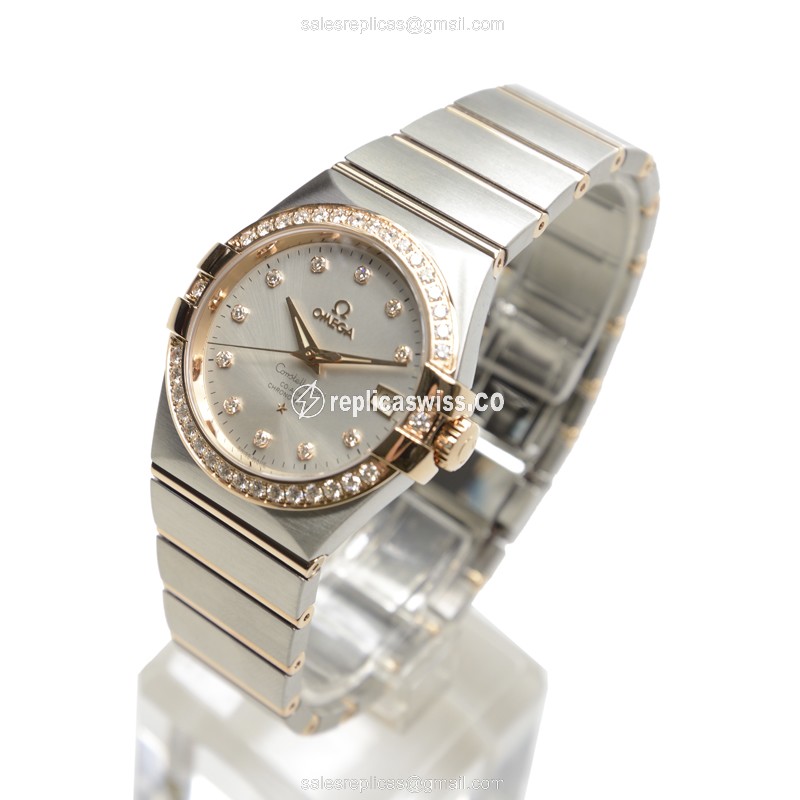 Omega 123.25.35.20.52.001 CONSTELLATION Automatic 18kt Rose Magic & Diamond