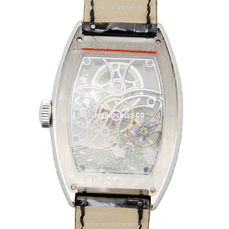Franck Muller 7880 B S6 SQT D (OG) GENEVE Manual Wind 18kt White Gold & Diamond