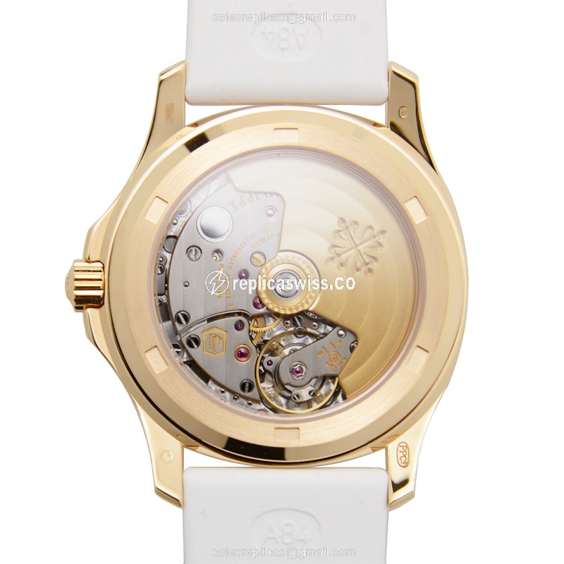 Patek Philippe 5068R-010 AQUANAUT Automatic 18kt Rose Gold & Diamonds