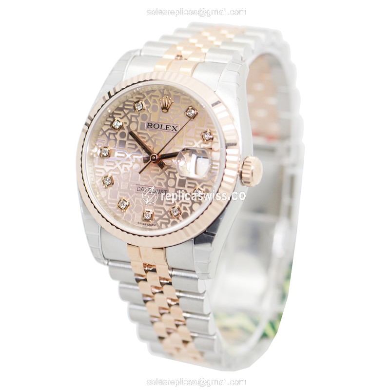 Rolex 116231J DATEJUST Automatic 18kt Rose Gold & Steel