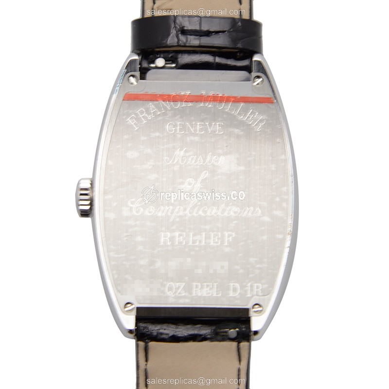 Franck Muller 2852 QZ REL D 1R (AC) CINTREE CURVEX Quartz Stainless Steel & Diamonds