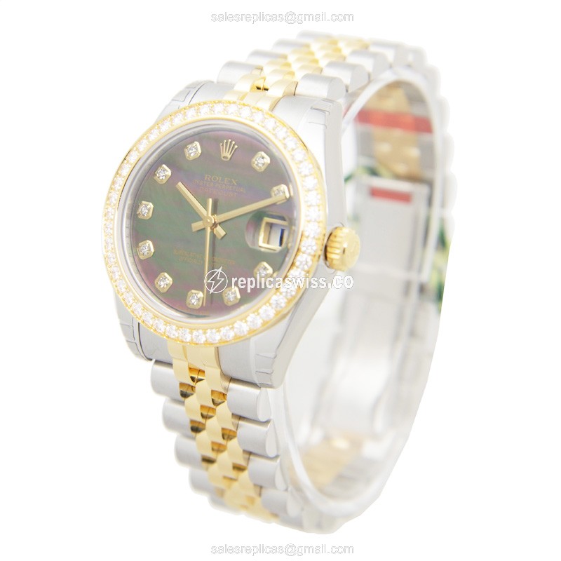 Rolex 178383NGBK LADY DATEJUST Automatic 18kt Gold & Diamond & Steel