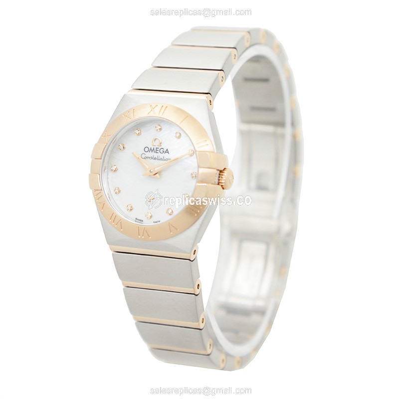 Omega 123.20.24.60.55.007 CONSTELLATION Quartz 18kt Rose Gold & Steel