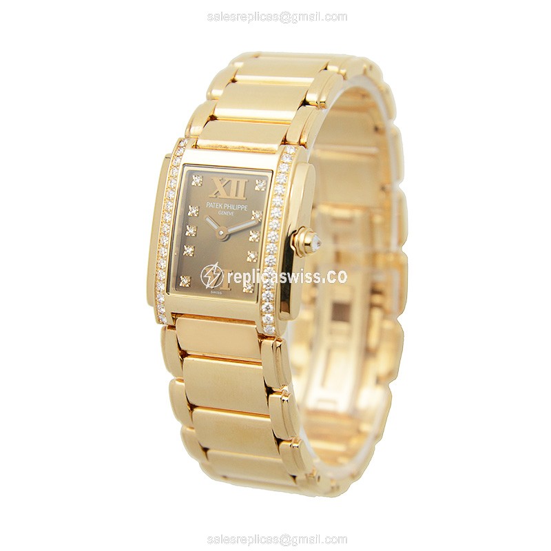 Patek Philippe 4908/11R-010 TWENTY-4 Quartz 18kt Rose Gold & Diamonds