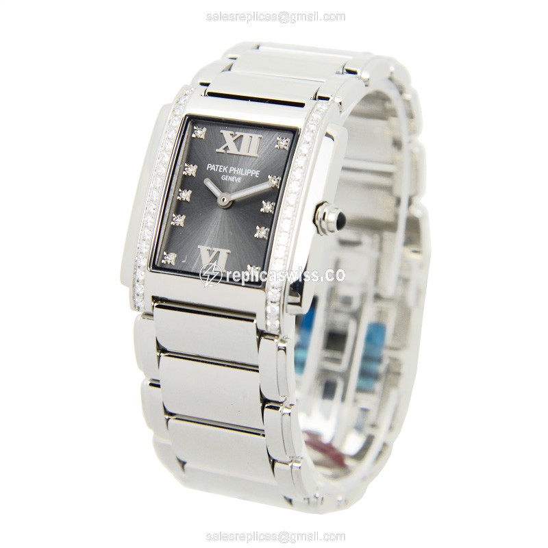Patek Philippe 4910/10A-010 TWENTY-4 Quartz Stainless Steel & Diamonds