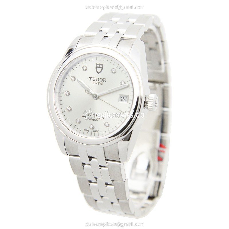 Tudor 55000-68050-10DI-SV GLAMOUR DATE Automatic Stainless Steel